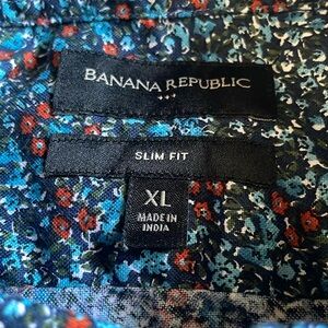 Me s XL Banana Republic Plaid Short Sleeve Shirt . Really cool color